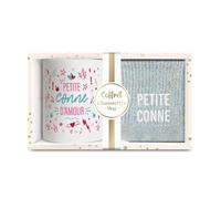 STC Coffret mug chaussettes paillettes affectif petite conne