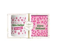 STC Coffret mug chaussettes paillettes leopard zero defaut
