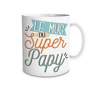 STC Mug en céramique du Super Papy 9,5 cm Blanc