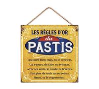 STC Plaque Metal regles du Pastis