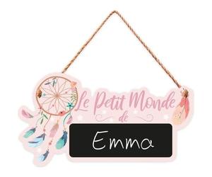 STC - Plaque personnalisable pour chambre d'enfant
