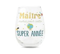 STC Verre rond avec texte Maître tu es le Meilleur, CD9093