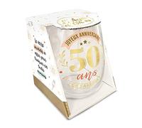 STC Verre Rond Cadeau 50 Ans