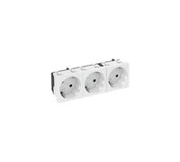 OBO Bettermann OBO Bettermann Prise de courant 33 degrés, triple prise avec terre STD-D3S RW3 Quantité:1