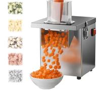 STDZQCWY Machine À Découper Les Légumes en Cubes De 200 W pour Usage Commercial, Lame De Découpe Amovible, Coupe-Fruits en Acier Inoxydable, Moteur en Cuivre, Découpeuse À 10 * 10
