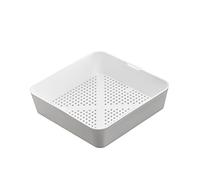 STEADYKLEEN - Étagère de douche en plastique, s'adapte aux étagères de douche avec d'autres accessoires de salle de bain, alternative au panier de douche en maille, 21,6 x 6,3 cm