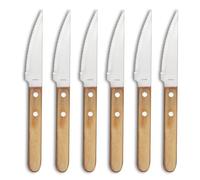 Amefa - Couteaux à steak Steak Pizza Jumbo Bois - Set 6