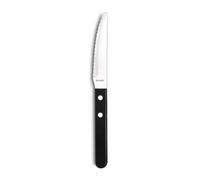 Steak Pizza Noir - 12 couteaux steak bout rond
