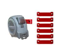 StealthMounts Bench Belt Plus - Porte-Outils Universel | Bench Belt + Set | Ensemble de Clips Porte-Outils | Support Idéal pour Outils Électriques, Mètres Ruban et Clips de Ceinture (Lot de 6) Rouge