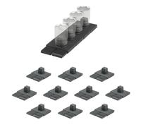 StealthMounts Drawer Hive Lot de 10 supports à douilles pour tiroir modulaire TPE moulé par injection Fabriqué au Royaume-Uni