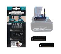 StealthMounts Makita Support d'embouts magnétiques | Organisateur d'embouts de perceuse | Parfait pour les forets et embouts Makita | Maintien ferme | Facile à utiliser (Lot de 2) Noir