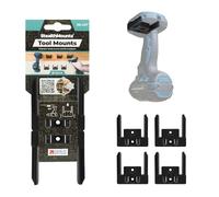 StealthMounts Organiseurs d'Outils pour Makita 18v | Support de Rangement Sans Fil | Lot de 4 | Organisateurs Noir