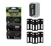 StealthMounts Supports de Batterie pour Festool 18v | Fixations de Batterie sans Fil pour Outils Festool 18v | Lot de 6 | Organisateurs de Batterie Noir pour Festool 18v | Pratique et Durable