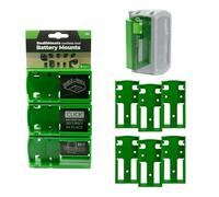 StealthMounts Supports de Batterie pour Festool 18v | Fixations de Batterie sans Fil pour Outils Festool 18v | Lot de 6 | Organisateurs de Batterie Verd pour Festool 18v | Pratique et Durable