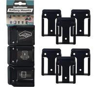StealthMounts Supports de Batterie pour Makita 12v | Fixations de Batterie sans Fil pour Outils Maktia 12v | Lot de 6 | Organisateurs de Batterie Noir pour Makita 12v | Pratique et Durable