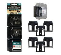 StealthMounts Supports de Batterie pour Makita 40v | Fixations de Batterie sans Fil pour Outils Makita 40v | Lot de 6 | Organisateurs de Batterie Noir pour Makita 40v | Pratique et Durable