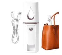 Steamer facial pour le visage Diffuseur Hydratant Rechargeable par USB | Humidificateur Personnel Brume d'Eau Pour Utilisation Salon Bureau à Domicile Bureau Voiture Chambre Dortoir Appartement