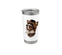 Steampunk - Papillon victorien Gobelet isotherme en acier inoxydable double paroi