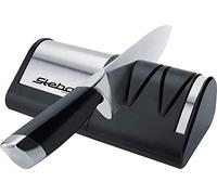 Steba KS 1 Aiguiseur couteau, Acier Inoxydable Noir, (B x H x T) 215 x 65 x 100 mm