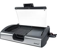 Steba Barbecue électrique VG200 – Gril de table 29x40 cm, inox, surface lisse et rainurée 2200 W
