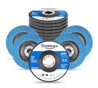 STEBRUAM 12 Pack Disques à lamelles 115mm,Grain 40 Disque de ponçage