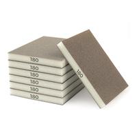STEBRUAM 6Pcs Eponges de Ponçage Grain 180 Abrasif Eponge | Eponges de Ponçage,lavables et réutilisables, Métal, Utomobile, Peinture,Mastic