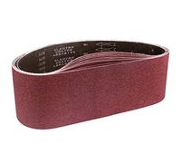 STEBRUAM Bande Abrasive 150 x 1220 mm, Bandes Abrasives Mixte (grains 80/120/150/240/400) pour Ponceuses à Bande （5 pièces ）