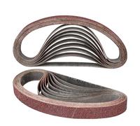 STEBRUAM Bande Abrasive 20 x 520 mm,10PCS 40 grain Ensemble de Bandes Abrasives