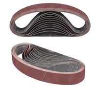STEBRUAM Bande Abrasive 30 x 533 mm,10PCS 40 grain Ensemble de Bandes Abrasives