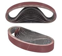 STEBRUAM Bande Abrasive 30 x 533 mm,12PCS 180 grain Ensemble de Bandes Abrasives