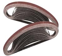 STEBRUAM Bande Abrasive 9 x 533 mm,30PCS 100 grain Ensemble de Bandes Abrasives