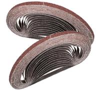 STEBRUAM Bande Abrasive 9 x 533 mm,30PCS 40 grain Ensemble de Bandes Abrasives