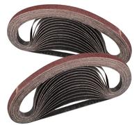 STEBRUAM Bande Abrasive 9 x 533 mm,30PCS 80 grain Ensemble de Bandes Abrasives