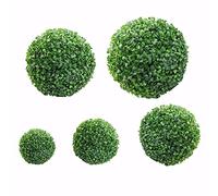 Stecto Boule de buis Artificiel, Plastique ne se décolore Pas Boule de Plante Verte Artificielle pour la décoration de fête de Mariage extérieure à la Maison, 40 cm