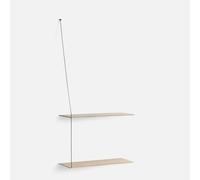 Woud Etagère Stedge 60 cm Chêne pigmenté blanc