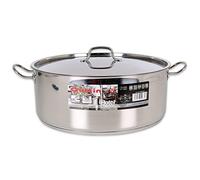 Steel Pan + Lid 36 cm / 0.8 mm / 14 L QUTTIN Hotel