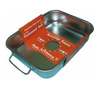 Generique Plat rectangulaire haut Steel Pan SP11161 Inox anti-adhérent Sans PFAS 30 x 22 cm