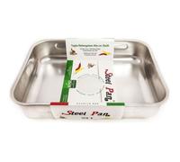 Steca Plat rectangulaire haut SP11162 Inox anti-adhérent sans PFAS 35 x 26 cm