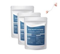 Steel Reinforced Epoxy Putty, High-Strength Multi-Purpose Repair Clay, Strong Clay Iron Adhesive for Bonding Plastic Metal Ceramic Wood Tile Glass (3pcs)