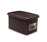 Stefanplast 2075887 Elegance Boîte de Rangement Moka Plastique 19 x 29 x 16 cm