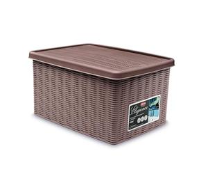Stefanplast 2075896 Elegance Boîte de Rangement Gris Tourterelle Plastique 29 x 39 x 21 cm