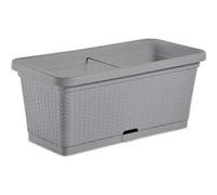 Stefanplast Bac à fleur NATURAL 66 L 80×40×34 cm Gris pierre