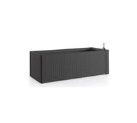 Stefanplast Bac à fleurs rotin - Anthracite
