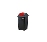 Stefanplast Bascula Multipat, Polypropylene, Noir/Rouge, 60 l