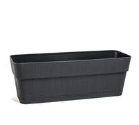 Stefanplast Cassetta Fioriera En Plastique Avec Réserve D’Eau, 50Cm, Grafite