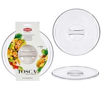 Stefanplast Couvercle Tosca en Plastique Transparent 23 cm (Set de 12)