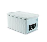 Stefanplast Boîte Elegance M avec ouverture Blanc 39 x 29 x 21 cm