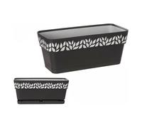 STEFANPLAST Jardinière Cloe Antracite 30cm avec réserve d'eau