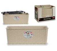 STEFANPLAST Jardinière Naturelle avec Réservoir d'Eau 40cm Beige