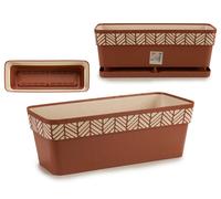 STEFANPLAST Jardinière Orfeo 50 cm Terracota-Beige avec réserve d'eau
